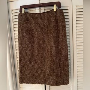 Ralph Lauren vintage purple label wool/cashmere tweed skirt